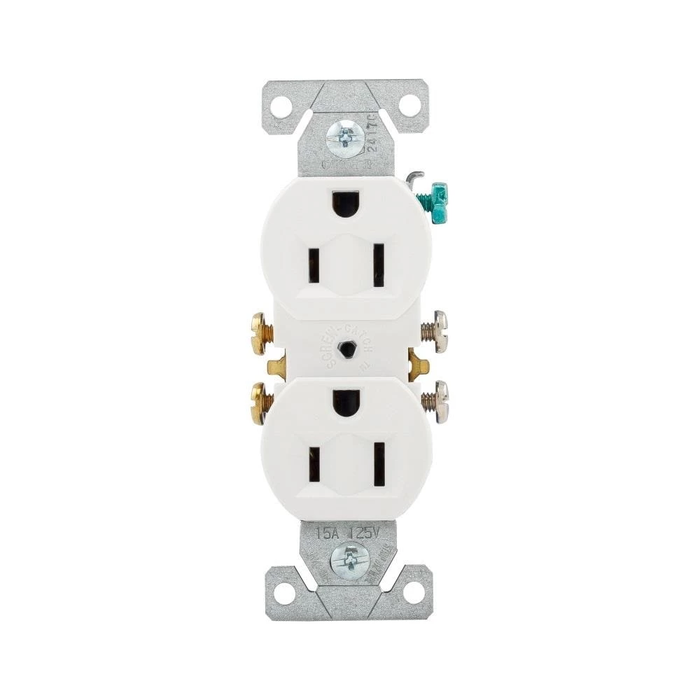Hot Sale 🤩 Eaton Electrical Outlets 15-Amp Residential Duplex Outlet, White 🎁 1 Hot Sale 🤩 Eaton Electrical Outlets 15-Amp Residential Duplex Outlet, White 🎁