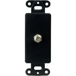 Deals 🧨 Eaton Wall Plates 1-Gang Coaxial Black Decorator Standard Wall Plate Insert 🤩