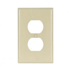 Best Sale 🌟 Eaton Wall Plates 1-Gang Midsize Duplex Wall Plate, Ivory 🛒