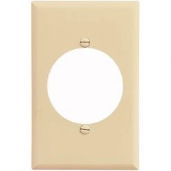 Deals 🛒 Eaton Wall Plates 1-Gang Midsize Round Wall Plate, Ivory ❤️