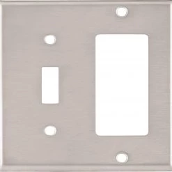 Brand new 💯 Eaton Wall Plates 2-Gang Wall Plate, Stainless 💯