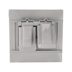 Top 10 🌟 Eaton Electrical Outlet Covers Non-Metallic Gray 2-Outlet Weatherproof Electrical Outlet Cover ❤️