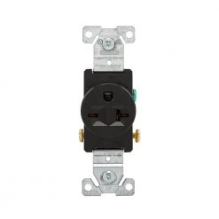 Hot Sale 😍 Eaton Electrical Outlets 20-Amp Commercial Round Outlet, Black 🎉