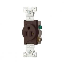 Best Pirce ✨ Eaton Electrical Outlets 20-Amp Residential/Commercial Round Outlet, Brown 😀