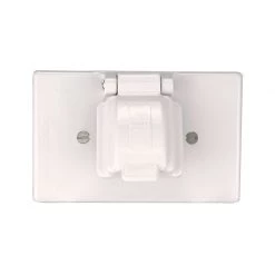 Deals 🎉 Eaton Electrical Outlet Covers Non-Metallic White 1-Outlet Weatherproof Electrical Outlet Cover 🎁