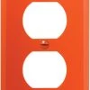 Cheap 👏 Eaton Wall Plates 1-Gang Round Wall Plate, Orange 🧨