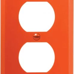 Cheap 👏 Eaton Wall Plates 1-Gang Round Wall Plate, Orange 🧨