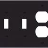 Best reviews of ✔️ Eaton Wall Plates 3-Gang Midsize Toggle/Duplex Wall Plate, Black ⌛