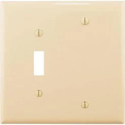 Discount 💯 Eaton Wall Plates 2-Gang Wall Plate, Ivory 😀