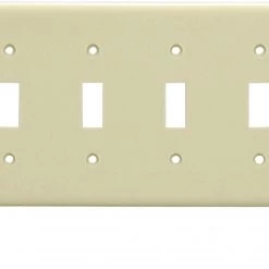 Promo ✨ Eaton Wall Plates 6-Gang Toggle Wall Plate, White 💯