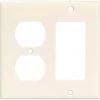 Brand new 😀 Eaton Wall Plates 2-Gang Wall Plate, Light Almond 🤩