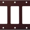 Brand new 🎁 Eaton Wall Plates 3-Gang Decorator Wall Plate, Brown ❤️