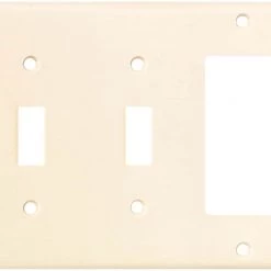 Discount ⭐ Eaton Wall Plates 3-Gang Wall Plate, Light Almond ⌛