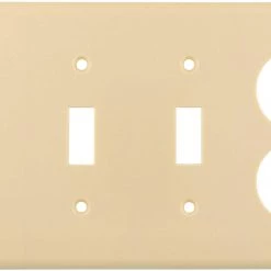 Buy 🌟 Eaton Wall Plates 4-Gang Wall Plate, Ivory 🧨