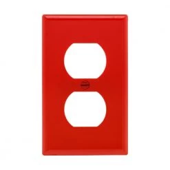 Cheap 🔥 Eaton Wall Plates 1-Gang Standard Duplex Wall Plate, Red 😀