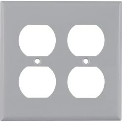 Top 10 🤩 Eaton Wall Plates 2-Gang Round Wall Plate, Gray 🔔