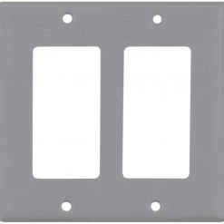 Cheap ⭐ Eaton Wall Plates 2-Gang Standard Decorator Wall Plate, Gray 🎉