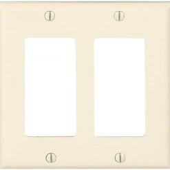 Buy 🤩 Eaton Wall Plates 2-Gang Standard Decorator Wall Plate, Light Almond 🔥