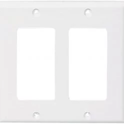 Buy 🌟 Eaton Wall Plates 2-Gang Decorator Wall Plate, White 🔔