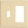 Flash Sale 🎁 Eaton Wall Plates 2-Gang Wall Plate, Ivory ✔️