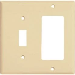 Flash Sale 🎁 Eaton Wall Plates 2-Gang Wall Plate, Ivory ✔️