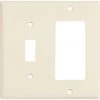 Hot Sale ❤️ Eaton Wall Plates 2-Gang Wall Plate, Light Almond 😀