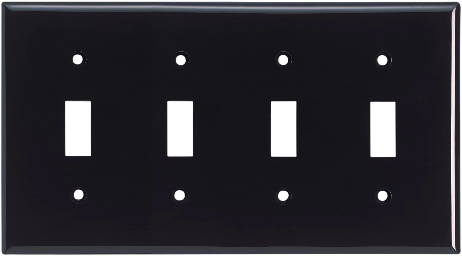 Deals โ Eaton Wall Plates 4-Gang Toggle Wall Plate, Black ๐ 1 Deals โ Eaton Wall Plates 4-Gang Toggle Wall Plate, Black ๐