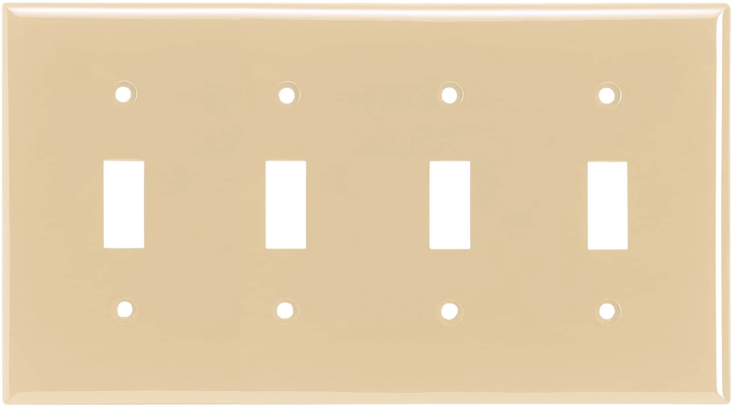 Best reviews of ๐งจ Eaton Wall Plates 4-Gang Toggle Wall Plate, Ivory ๐ 1 Best reviews of ๐งจ Eaton Wall Plates 4-Gang Toggle Wall Plate, Ivory ๐