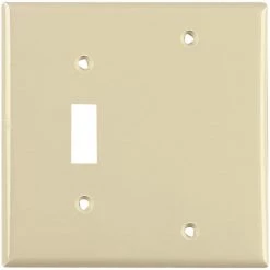Buy 🔥 Eaton Wall Plates 2-Gang Wall Plate, Ivory ❤️