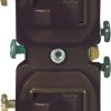 Promo 👍 Eaton Light Switches 15-Amp Single-Pole Combination Light Switch, Brown 😍