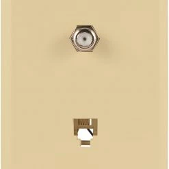 Best deal 🔔 Eaton Audio & Video Wall Jacks Nylon F-Type Coax/Telephone Wall Jack 🎁
