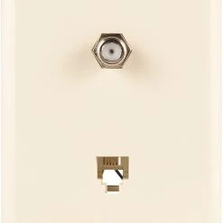 Promo ✔️ Eaton Audio & Video Wall Jacks Nylon F-Type Coax/Telephone Wall Jack 💯