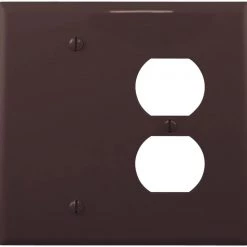 Wholesale ⌛ Eaton Wall Plates 2-Gang Wall Plate, Brown 🔥