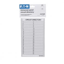 Outlet 🤩 Eaton Breaker Box Parts 4-in Panel Circuit Directory 🎉