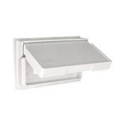 Best Pirce ⭐ Eaton Electrical Outlet Covers Non-Metallic White 1-Outlet Weatherproof Electrical Outlet Cover ✔️ -EatonWagner Sales Shop 05118734