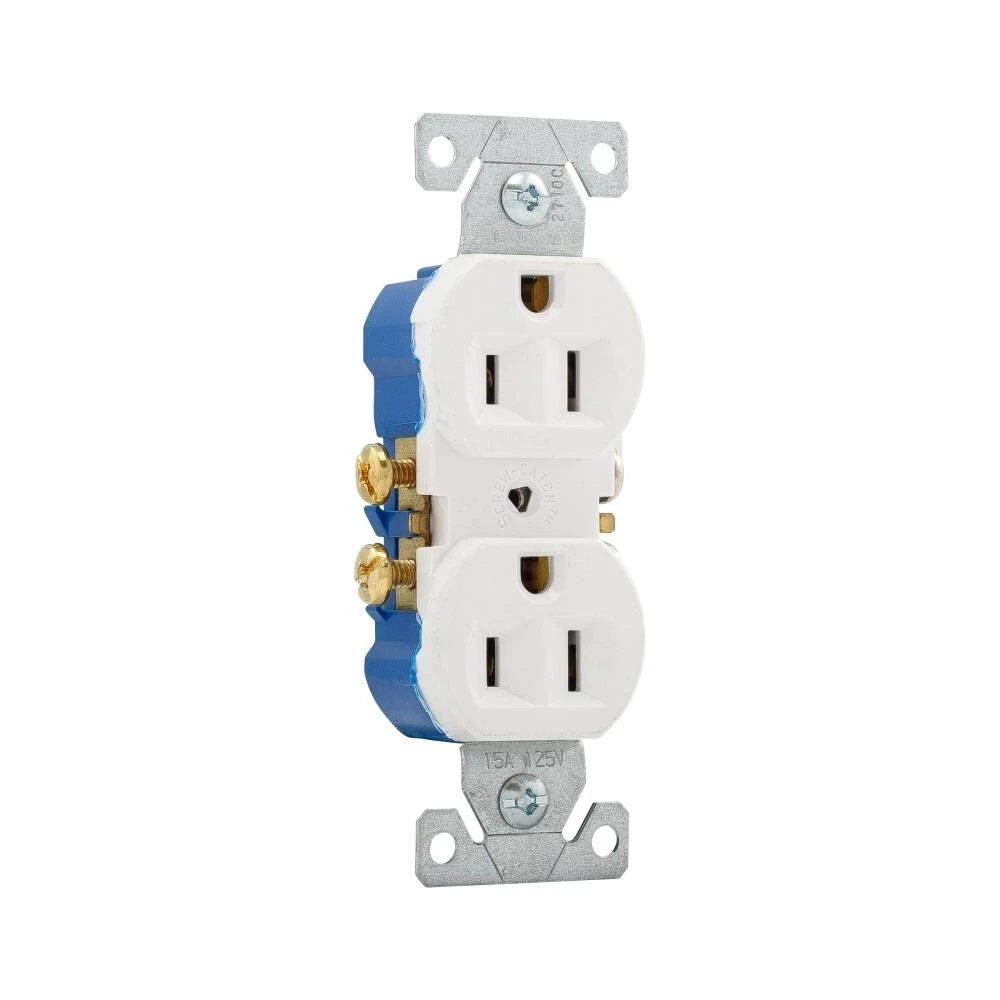 Hot Sale 🤩 Eaton Electrical Outlets 15-Amp Residential Duplex Outlet, White 🎁 3 Hot Sale 🤩 Eaton Electrical Outlets 15-Amp Residential Duplex Outlet, White 🎁 - Image 3