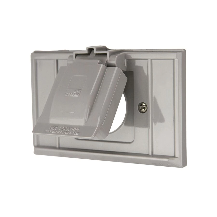 Budget โ Eaton Electrical Outlet Covers Non-Metallic Gray 1-Outlet Weatherproof Electrical Outlet Cover ๐ 2 Budget โ Eaton Electrical Outlet Covers Non-Metallic Gray 1-Outlet Weatherproof Electrical Outlet Cover ๐ - Image 2