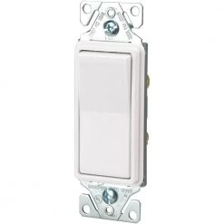 Budget ๐งจ Eaton Light Switches 15-Amp Momentary Light Switch, White ๐