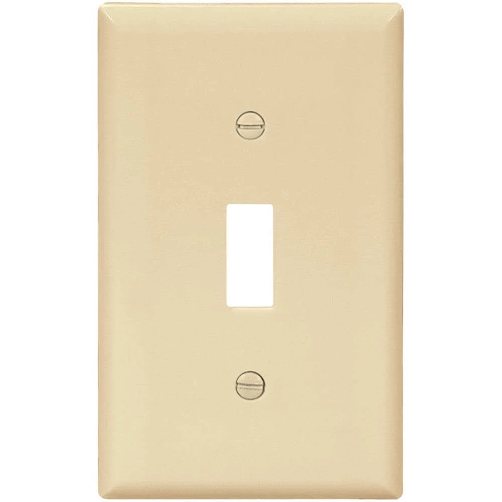 Flash Sale 🤩 Eaton Wall Plates 1-Gang Standard Toggle Wall Plate, Ivory (10-Pack) 👏 1 Flash Sale 🤩 Eaton Wall Plates 1-Gang Standard Toggle Wall Plate, Ivory (10-Pack) 👏