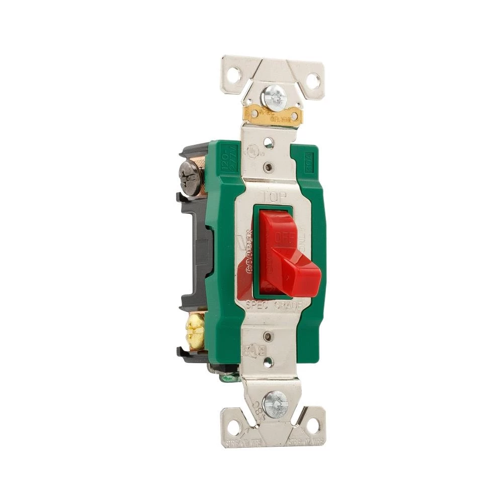 Hot Sale ๐ Eaton Light Switches 30-Amp Double Pole Toggle Light Switch, Red โจ 2 Hot Sale ๐ Eaton Light Switches 30-Amp Double Pole Toggle Light Switch, Red โจ - Image 2