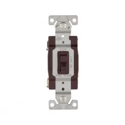 Buy ๐ฅ Eaton Light Switches 15-Amp 4-Way Toggle Light Switch, Brown ๐
