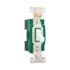 Deals 🛒 Eaton Light Switches 30-Amp Single-Pole Toggle Light Switch, White 💯 -EatonWagner Sales Shop 10565396