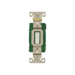 Outlet ✔️ Eaton Light Switches 30-Amp Double Pole Toggle Light Switch, White 🛒