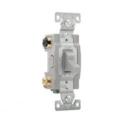 Outlet 🛒 Eaton Light Switches 15-Amp 4-Way Toggle Light Switch, Gray 🔔 -EatonWagner Sales Shop 10565405