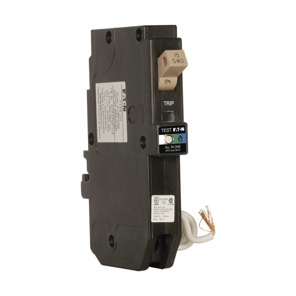 Buy ⌛ Eaton Circuit Breakers Type CH 15-Amp 1-Pole Dual Function AFCI/GFCI Circuit Breaker 🎁 1 Buy ⌛ Eaton Circuit Breakers Type CH 15-Amp 1-Pole Dual Function AFCI/GFCI Circuit Breaker 🎁