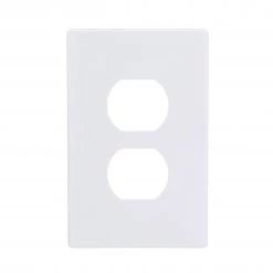 Best Pirce 😀 Eaton Wall Plates 1-Gang Midsize Screwless Duplex Wall Plate, White 👏