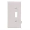 Discount ❤️ Eaton Wall Plates 1-Gang Midsize Toggle Wall Plate, White ✔️