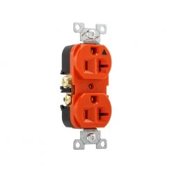 Best deal ❤️ Eaton Electrical Outlets Arrow Hart 20-Amp Residential/Commercial Duplex Outlet, Orange 👍