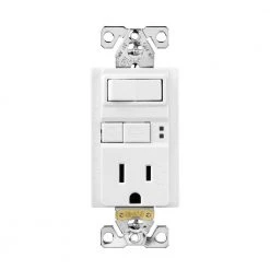 Deals ๐คฉ Eaton Electrical Outlets 15-Amp Tamper Resistant GFCI Residential Decorator Switch Outlet, White ๐