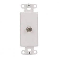 Buy 💯 Eaton Wall Plates 1-Gang Coaxial Standard Decorator Wall Plate Insert, White ⌛